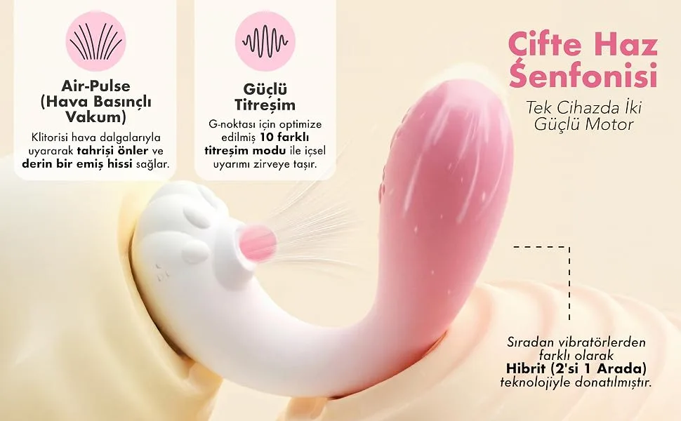Kedi Patisi ürününde vakum ve titreşim özelliği